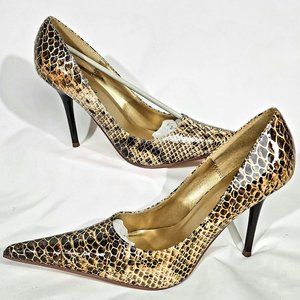 Michael Antonio snake skin high heels